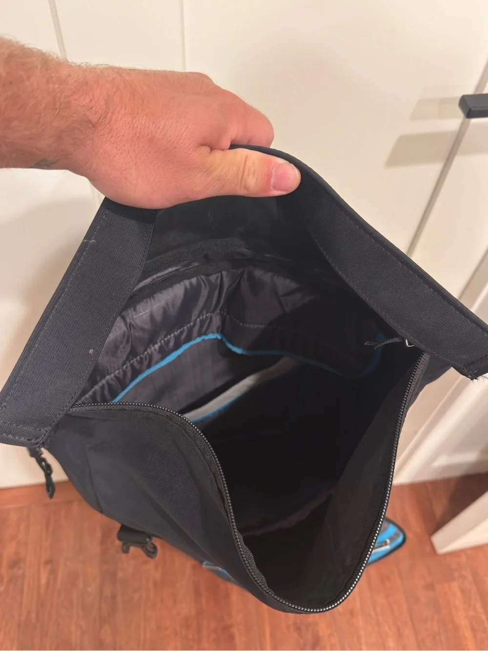 Thule Black Roll-Top Backpack